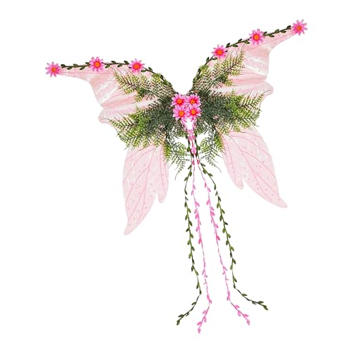 Rrlihjgu Flügel für Mädchen, verstellbares Kostüm, Zubehör für Damen, für Cosplay, Halloween, Karneval, Weihnachtsfeier, Dekoration Rrlihjgu Flügel für Mädchen, verstellbares Kostüm, Zubehör für Damen, für Cosplay, Halloween, Karneval, Weihnachtsfeier, Dekoration von Rrlihjgu