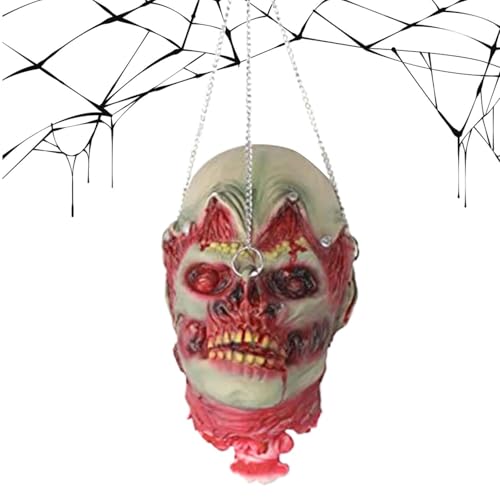 Rrlihjgu Gruselhaus Deko, Kopf Dekoration Halloween, wasserdichte Körperteil Deko Für Escape Room Horror Labyrinth Theater Rrlihjgu Gruselhaus Deko, Kopf Dekoration Halloween, wasserdichte Körperteil Deko Für Escape Room Horror Labyrinth Theater von Rrlihjgu