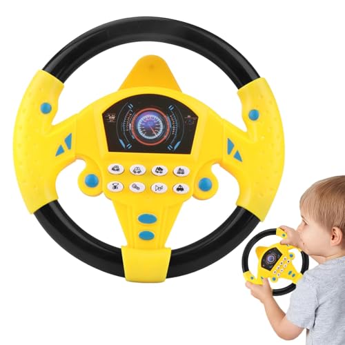 Rrlihjgu Lenkräder für Autositz, Spielzeug-, Simulationsspielzeug, elektrisches Spielzeug für frühes Lernen, künstliches für und Mädchen von Rrlihjgu