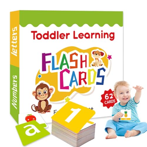 Rrlihjgu Lernspielzeug für Kleinkinder, Flash-Karten für Kindergarten, Lernspiel zur Erkennung von Buchstaben, Farben, Formen und Zahlen Rrlihjgu Lernspielzeug für Kleinkinder, Flash-Karten für Kindergarten, Lernspiel zur Erkennung von Buchstaben, Farben, Formen und Zahlen von Rrlihjgu