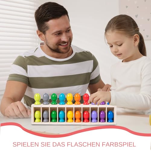 Rrlihjgu Magnetisches Angelspiel - Farben Zuordnungsspiel | Pädagogisches Interaktives Lernspiel für Kleinkinder und Mädchen für Schule Kindergarten Feste Reisen Indoor und von Rrlihjgu