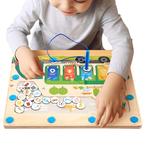 Rrlihjgu Magnetisches Müllsortierspiel, Müllsortierspiel | Garbage Magnet Learning Matching-Spiel | Lustiges Feinmotorik-Reisespielzeug für Kinder von Rrlihjgu