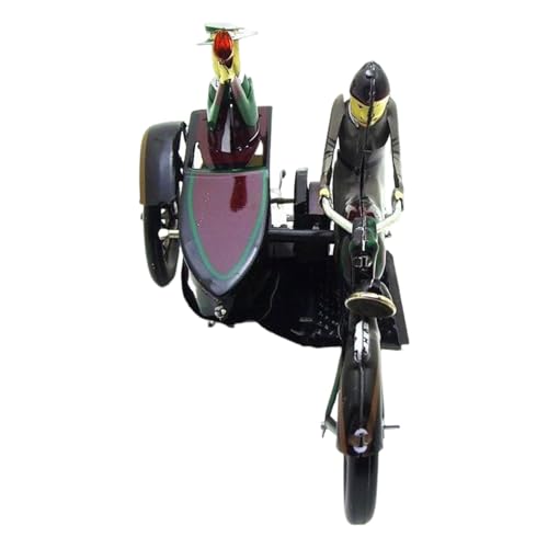 Rrlihjgu Motorradspielzeug, Rollenspielzeug, Motorradspielzeug, handgefertigte Motorrad-Ornamente, Wind Up Motorrad, Schreibtischdekoration, Vintage-Sammelspielzeug von Rrlihjgu