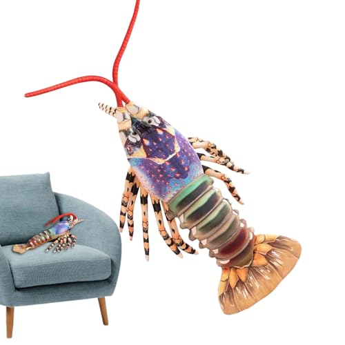 Rrlihjgu Plüschspielzeug, australische Hummerpuppe, Kissen zum Schlafen für Kinder, Erwachsene, Schlafsofa, Schlafzimmer von Rrlihjgu