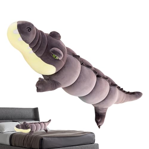 Rrlihjgu Plüschtier, Krokodil-Spielzeug, Plüschtier, super weiche Plüschpuppen, Krokodil-Plüschspielzeug, entzückende Krokodiltiere, Kissen von Rrlihjgu