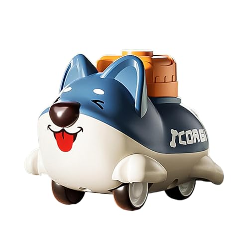 Rrlihjgu Press and Go-Spielzeug, Press Go Car Toy, Spielzeugauto für kleine Kinder, Spielzeug für Tierautos, Spielzeug für Reibungsfahrzeuge für Kinder im Vorschulalter von Rrlihjgu