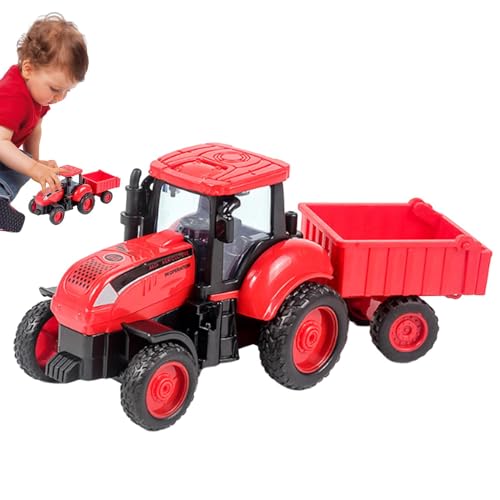 Rrlihjgu Reibungsangetriebenes Auto, Rückwärtsfahrzeug, Baufahrzeugspielzeug für Kleinkinder, simulierte Lkw für Kleinkinder, Spielzeug mit Reibungsantrieb von Rrlihjgu