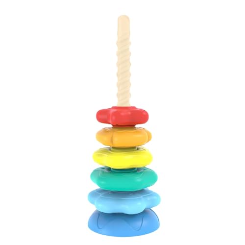 Rrlihjgu Ring-Stapelspielzeug, Spielzeug für Kleinkinder mit stapelbaren -Ringen, interaktives Spielzeug zum Stapeln von Irisringen, Entwicklungsspielzeug für Gehirnentwicklung Rrlihjgu Ring-Stapelspielzeug, Spielzeug für Kleinkinder mit stapelbaren -Ringen, interaktives Spielzeug zum Stapeln von Irisringen, Entwicklungsspielzeug für Gehirnentwicklung von Rrlihjgu