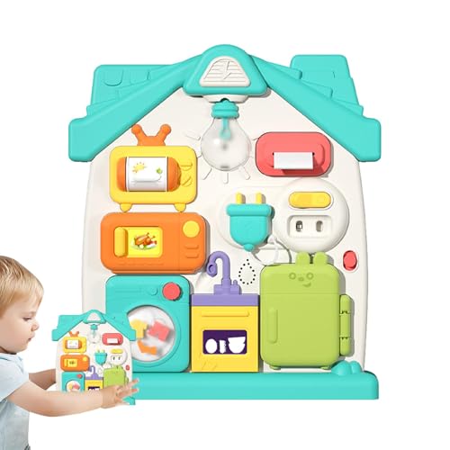 Rrlihjgu Sensorisches Brett, sensorische Aktivitätsplatte, multifunktionales Aktivitätsplatt, sensorisches Brettspielzeug für und Mädchen, sensorisches Brett in der Entwicklung von Aktivitäten von Rrlihjgu