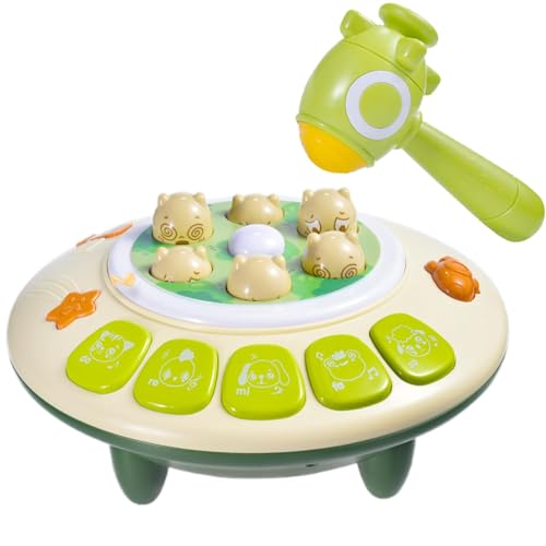 Rrlihjgu Spielzeug zum Klopfen für Kinder, Spielzeug zum Klopfen, interaktives Spielzeug mit Hammer, leichtes und lautes Schreibtischspielzeug für Kinder von Rrlihjgu