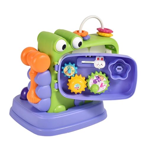 Rrlihjgu Spielzeug zum Schlagen von Kindern, Hammer-Set für Kleinkinder | Feinmotorikspielzeug in Dinosaurierform | Frühlernspielzeug, interaktives Lernspiel, von Rrlihjgu