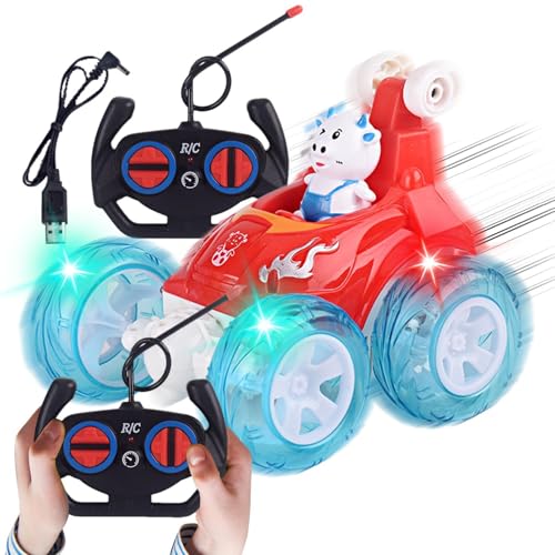 Rrlihjgu Spielzeugauto, Spielzeugauto für Kleinkinder, lustiges Spielzeugauto mit Fernbedienung und bunten beweglichen Gängen, elektrisches Spielzeug für die Heimdekoration von Rrlihjgu