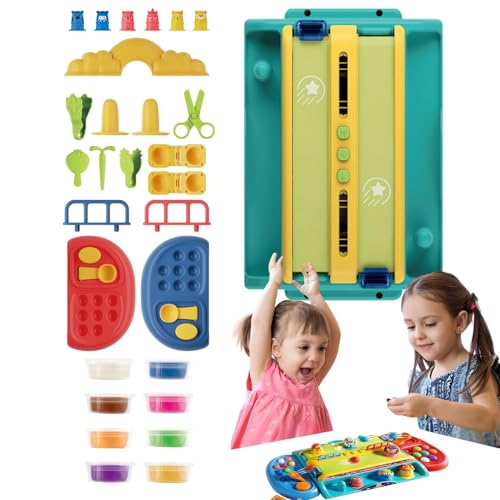 Rrlihjgu Teigfriseur-Set, Haarschneide-Set, Spielzeug für Friseurrollenspiele, Multi-Spielzeug, Friseursalon-Set mit Transporteur von Rrlihjgu