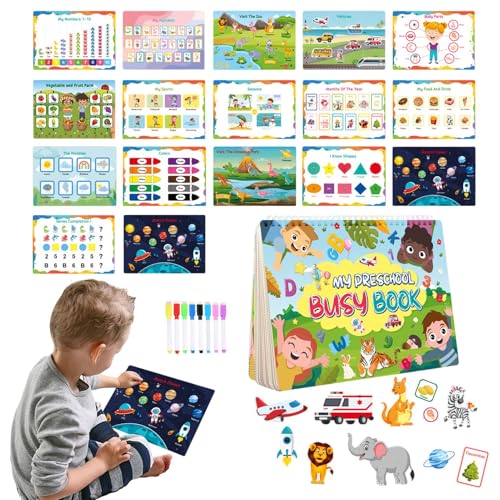 Rrlihjgu Vorschulbuch, beschäftigtes Buch für Kindergärten, Buch mit Aktivitäten im Vorschulalter, Vorschullernaktivitäten für Kleinkinder, Buch Rrlihjgu Vorschulbuch, beschäftigtes Buch für Kindergärten, Buch mit Aktivitäten im Vorschulalter, Vorschullernaktivitäten für Kleinkinder, Buch von Rrlihjgu