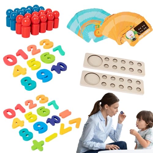 Rrlihjgu Zählspielzeug für Kinder von 3 bis 5 Jahren, Mathematik-Manipulatoren für Kindergarten - Summe und Subtraktion aus Holz, Mathematikspiele für Kindergarten Rrlihjgu Zählspielzeug für Kinder von 3 bis 5 Jahren, Mathematik-Manipulatoren für Kindergarten - Summe und Subtraktion aus Holz, Mathematikspiele für Kindergarten von Rrlihjgu