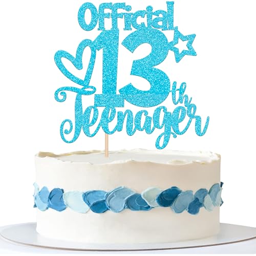 Rsstarxi 1 Packung Glitzer Offizielle Teenager 13. Geburtstag Kuchen Topper Dreizehn Cheers to 13 Fabulous Birthday Cake Pick für Mädchen Jungen Teenager 13. Geburtstag Jahrestag Party Kuchen Rsstarxi 1 Packung Glitzer Offizielle Teenager 13. Geburtstag Kuchen Topper Dreizehn Cheers to 13 Fabulous Birthday Cake Pick für Mädchen Jungen Teenager 13. Geburtstag Jahrestag Party Kuchen von Rsstarxi