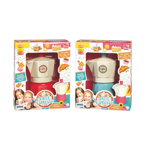 RS Toys Italienischer Espressokocher mit aufklappbarem Deckel – Spiel für Kinder ab 3 Jahren – verschiedene Farben RS Toys Italienischer Espressokocher mit aufklappbarem Deckel – Spiel für Kinder ab 3 Jahren – verschiedene Farben von Rstoys - Ronchi Supe