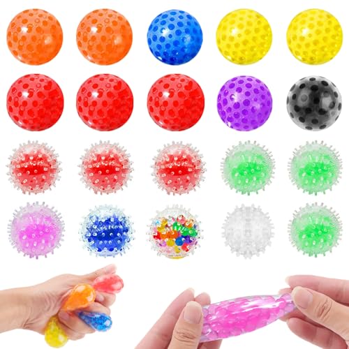 RtottiM Quetschbälle 20er-Pack – Mini Stress Balls für Stressabbau, Konzentrationsförderung & Entspannung – Squeeze Balls Set für Kinder & Erwachsene, Ideal für Büro & Zuhause von RtottiM