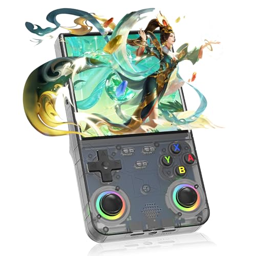 4-Zoll-Retro-Gaming-Konsolen-Videospiel Linux-System 23 Emulator 30000+ Spiele 720*720 Support WiFi Online Battle Game & Handle Connection 3D Joystick 3500MAH 128 GB RK3326 Cortex-A35 CPU 1,5GHz von Rtrevlo