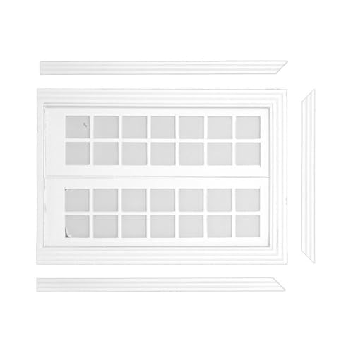 Miniatur-Zubehör-Set, echte Öffnung, Holztür, realistisch, 1:12, Miniaturtür für Spielzeug, Zuhause, Projekt, Fenstermaterialien von Ruarby