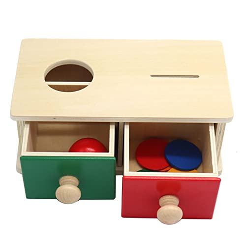 Pädagogische Puzzle Box Holzmünzkugeln Spielzeug Für Vorschulobjekt Dauerhaftigkeit Spielzeugklasse Unterricht Boy Girl Game von Ruarby