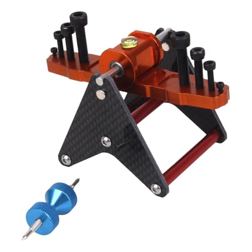 Propeller-Balancer aus Aluminiumlegierung, hochpräzise, geeignet für Hauptrotoren von ferngesteuerten Hubschraubern, Enthusiasten, Statik, Balance-Checker von Ruarby