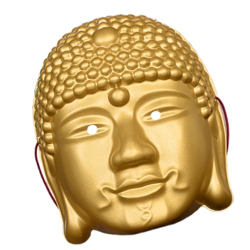 Ruarby Buddhismus Gesicht Halloween Cosplay Für Erwachsene Cosplay Und Themenpartys Halloween Dekoration Vollgesicht Buddhismus von Ruarby