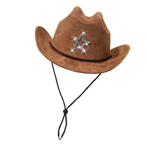 Ruarby Glitzernder Stern Pailletten Hut Westernhut Junggesellenabschied Halloween Damen für Alltag und Party Stilvolle Jeans Ruarby Glitzernder Stern Pailletten Hut Westernhut Junggesellenabschied Halloween Damen für Alltag und Party Stilvolle Jeans von Ruarby
