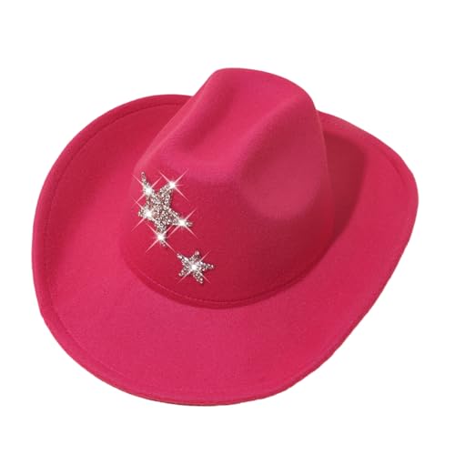 Ruarby Glitzernder Stern Pailletten Hut Westernhut Junggesellenabschied Halloween Damen für Alltag und Party Stilvolle Jeans Ruarby Glitzernder Stern Pailletten Hut Westernhut Junggesellenabschied Halloween Damen für Alltag und Party Stilvolle Jeans von Ruarby