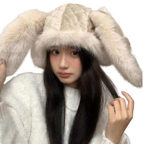 Ruarby Hübscher Hut für Damen, Hasenohren, Mädchen, Party, Cosplay, Winter, Herbst, warm, geeignet für verschiedene modische Stile, Alltag, Modeartikel Ruarby Hübscher Hut für Damen, Hasenohren, Mädchen, Party, Cosplay, Winter, Herbst, warm, geeignet für verschiedene modische Stile, Alltag, Modeartikel von Ruarby
