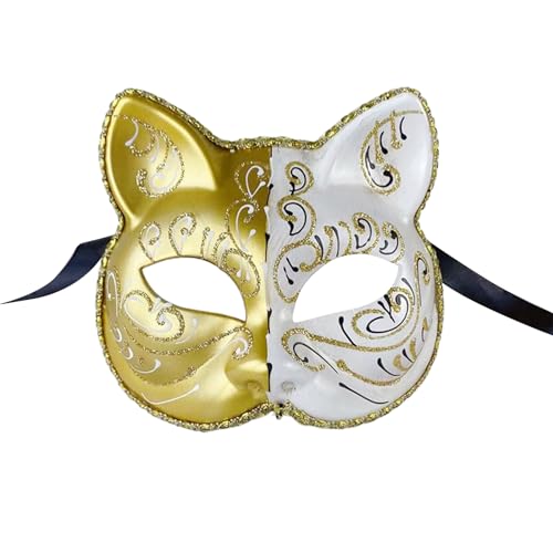 Ruarby Katzengesicht, Halloween, Tier für Frauen, Mann, Maskerade, Party, Cosplay, Party, Halloween, Katzen, Maskenpapier Ruarby Katzengesicht, Halloween, Tier für Frauen, Mann, Maskerade, Party, Cosplay, Party, Halloween, Katzen, Maskenpapier von Ruarby