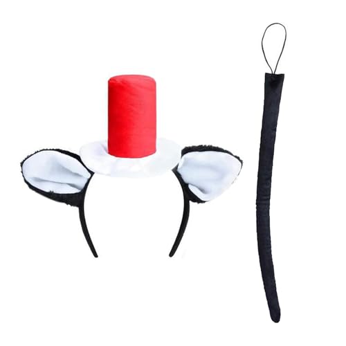 Ruarby Kuhohren, Stirnbänder, Ohren, Tierschwanz, Ohren, Set, Cartoon-Haarband für Bühne, Kinderkostüm, Kopfbedeckung Ruarby Kuhohren, Stirnbänder, Ohren, Tierschwanz, Ohren, Set, Cartoon-Haarband für Bühne, Kinderkostüm, Kopfbedeckung von Ruarby