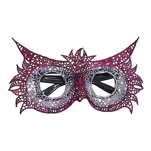 Ruarby Maskerade für Damen und Mädchen, Spitze, Halloween, Karneval, Partyzubehör, halbes Gesicht Auge von Ruarby