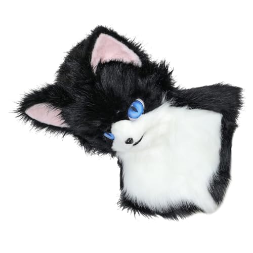 Ruarby Plüsch-Tierkostüm für Katzen, Kopfbedeckung, Schwanz, Katzen, Pfoten für Maskeraden, Party, Cosplay, Katzen, Kopfbedeckung, Bühnenshows, Kopfbedeckung, Halloween, Pelzanzug Ruarby Plüsch-Tierkostüm für Katzen, Kopfbedeckung, Schwanz, Katzen, Pfoten für Maskeraden, Party, Cosplay, Katzen, Kopfbedeckung, Bühnenshows, Kopfbedeckung, Halloween, Pelzanzug von Ruarby