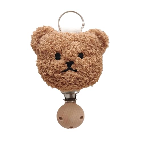 Ruarby Tragbarer Bärenkopf-Hut-Clip für Reisen, buntes Handtaschen-Ornament, eleganter Sonnenhut für Damen, Rucksack-Zubehör, Damen von Ruarby