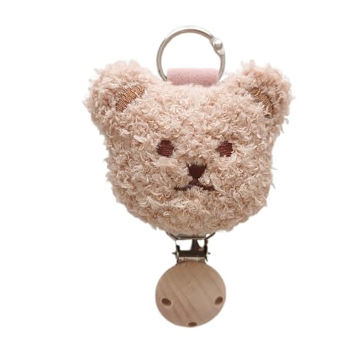 Ruarby Tragbarer Bärenkopf-Hut-Clip für Reisen, buntes Handtaschen-Ornament, eleganter Sonnenhut für Damen, Rucksack-Zubehör, Damen Ruarby Tragbarer Bärenkopf-Hut-Clip für Reisen, buntes Handtaschen-Ornament, eleganter Sonnenhut für Damen, Rucksack-Zubehör, Damen von Ruarby