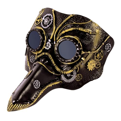 Ruarby Vogelgesichtsabdeckung Halloween Cosplay Vogel langer Schnabel für Cosplay-Partys Schwarz Ruarby Vogelgesichtsabdeckung Halloween Cosplay Vogel langer Schnabel für Cosplay-Partys Schwarz von Ruarby