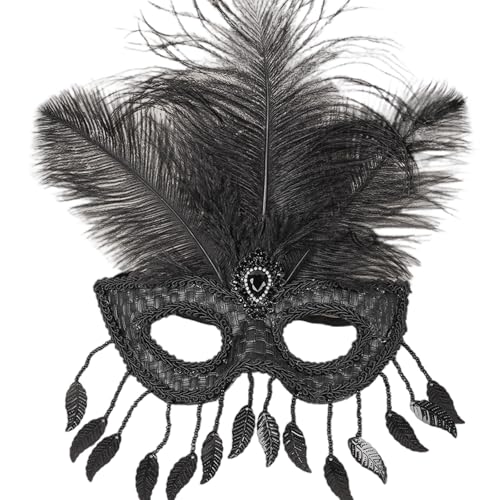 Ruarby Zeitgenössische gefiederte Augenabdeckung, leichter Kostümball für festliche Veranstaltungen, für Frauen und Mädchen, leichtes Party-Kostüm-Auge Ruarby Zeitgenössische gefiederte Augenabdeckung, leichter Kostümball für festliche Veranstaltungen, für Frauen und Mädchen, leichtes Party-Kostüm-Auge von Ruarby