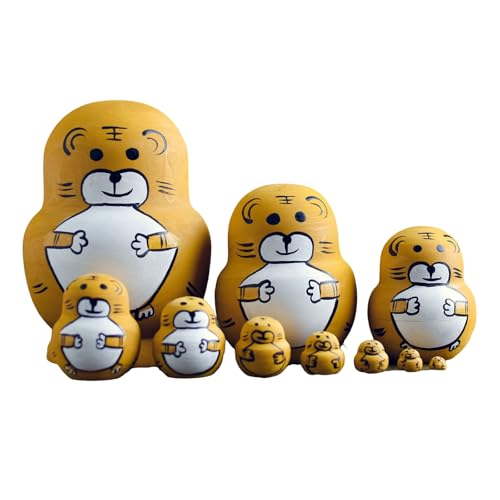 Russische Matroschka 10 Schichten Holz Nesting Dolls Traditionelles Thema Handbemalte Stapelpuppen Display Figuren Russische Matroschka 10 Schichten Holz Nesting Dolls Traditionelles Thema Handbemalte Stapelpuppen Display Figuren von Ruarby