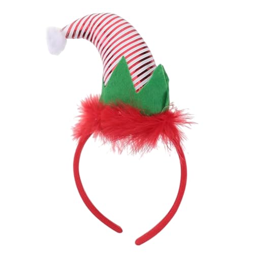 Weihnachts-Kopfbedeckung, gefiedertes Stirnband, Foto-Requisiten, Party, Cosplay, Kostüme, Tanzparty, gestreiftes Stirnband, Weihnachtsmannmütze, Damen, Erwachsene, Großpackung für Kinder Weihnachts-Kopfbedeckung, gefiedertes Stirnband, Foto-Requisiten, Party, Cosplay, Kostüme, Tanzparty, gestreiftes Stirnband, Weihnachtsmannmütze, Damen, Erwachsene, Großpackung für Kinder von Ruarby