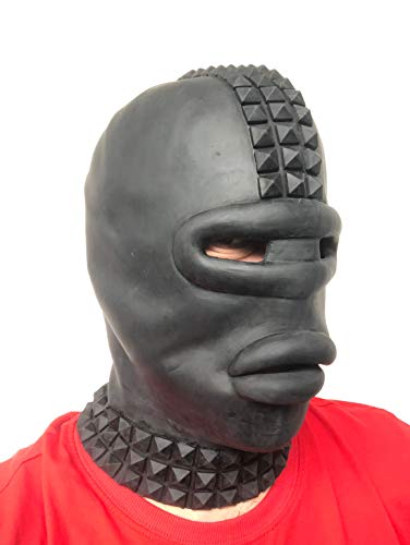 Johnniesfx, Gummimaske, große Lippen, schwarz, Erwachsene, Einheitsgröße, Glatzenmann, brennender Mann, Halloween-Masken, gruselig, Kostümparty Johnniesfx, Gummimaske, große Lippen, schwarz, Erwachsene, Einheitsgröße, Glatzenmann, brennender Mann, Halloween-Masken, gruselig, Kostümparty von Rubber Johnnies