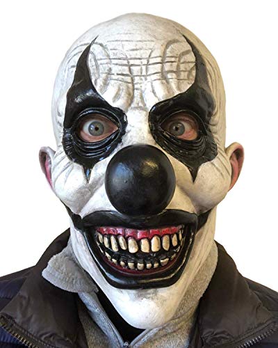 Rubber Johnnies Killer Clown Maske, Latex, gruselige Clown-Masken, böse, Masken für Erwachsene, gruselig, Clown-Kostüm, It, Halloween, Verkleidung von Rubber Johnnies