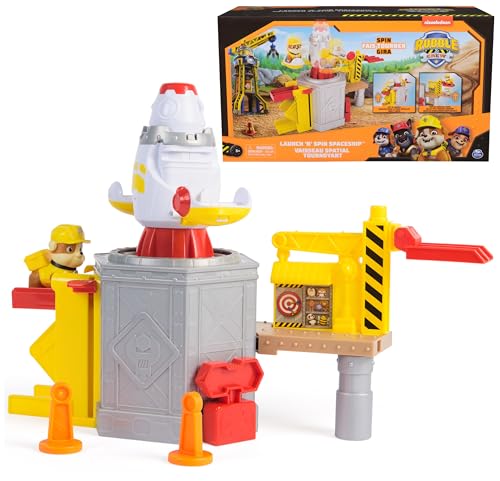 Rubble & Crew, Launch & Spin Raumschiff Spielset mit Rubble Spielfigur in Bauuniform, Kinderspielzeug für Jungen & Mädchen ab 3 Jahren Rubble & Crew, Launch & Spin Raumschiff Spielset mit Rubble Spielfigur in Bauuniform, Kinderspielzeug für Jungen & Mädchen ab 3 Jahren von Rubble & Crew
