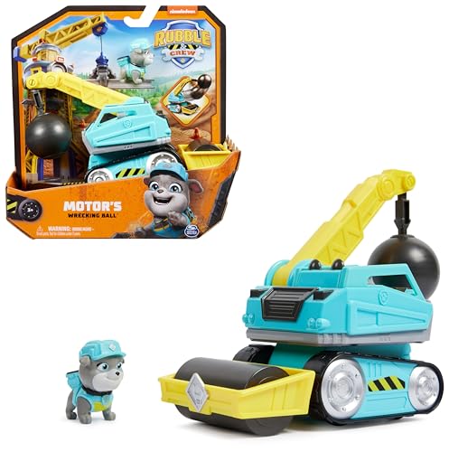 Rubble & Crew - Abrissbirnen-Baufahrzeug mit Motor-Figur (Basis Fahrzeug), Spielzeug für Kinder ab 3 Jahren von Rubble & Crew