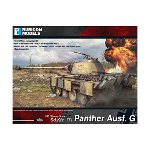 Rubicon Models Panther Ausf. G - Gepanzertes Kampffahrzeug - Modellkit - Erwachsene - Unisex Rubicon Models Panther Ausf. G - Gepanzertes Kampffahrzeug - Modellkit - Erwachsene - Unisex von Rubicon Models
