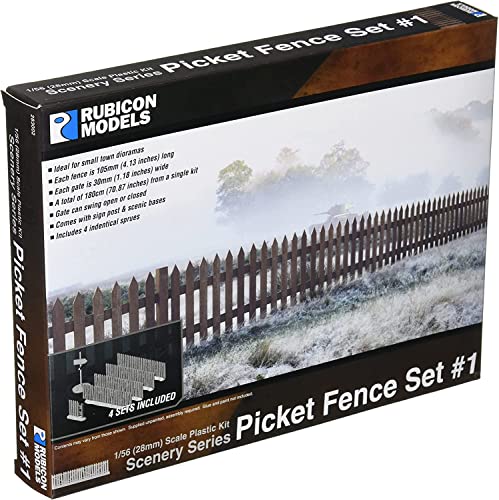 Rubicon Models Picket Fence Set 1 Scenery Series 1/56 28mm Gelände 180cm Rubicon Models Picket Fence Set 1 Scenery Series 1/56 28mm Gelände 180cm von Rubicon Models