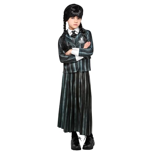 Rubie's France Wednesday Addams Schuluniform Kostüm für Mädchen grau - 14-16 Jahre (158-170cm) von Rubie's France