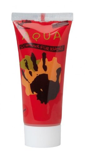 Aqua-Make-up Fingerfarbe, ROT 40 ml von Rubies