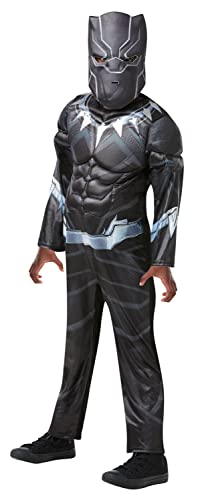 Rubies-Luxe Schwarzer Panther Kostüm, Jungen, i-640909l, Größe L, 7-8 Jahre Halloween Rubies-Luxe Schwarzer Panther Kostüm, Jungen, i-640909l, Größe L, 7-8 Jahre Halloween von Rubie's