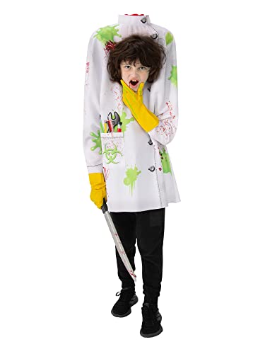 Bristol Novelty 3015453-4 Kostüm Kopfloser Wissenschaftler, für Kinder, unisex, 3–4 Jahre, mehrfarbig von Bristol Novelty